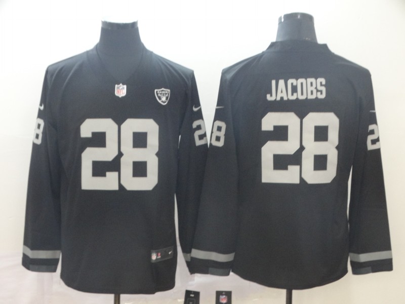 Men's Las Vegas Raiders #28 Josh Jacobs Black Alternate Jersey